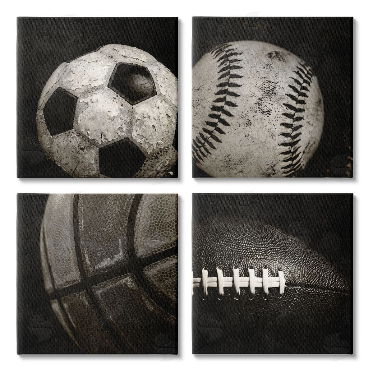 Kim Allen Sports Balls Photography Canvas Wall Art Print