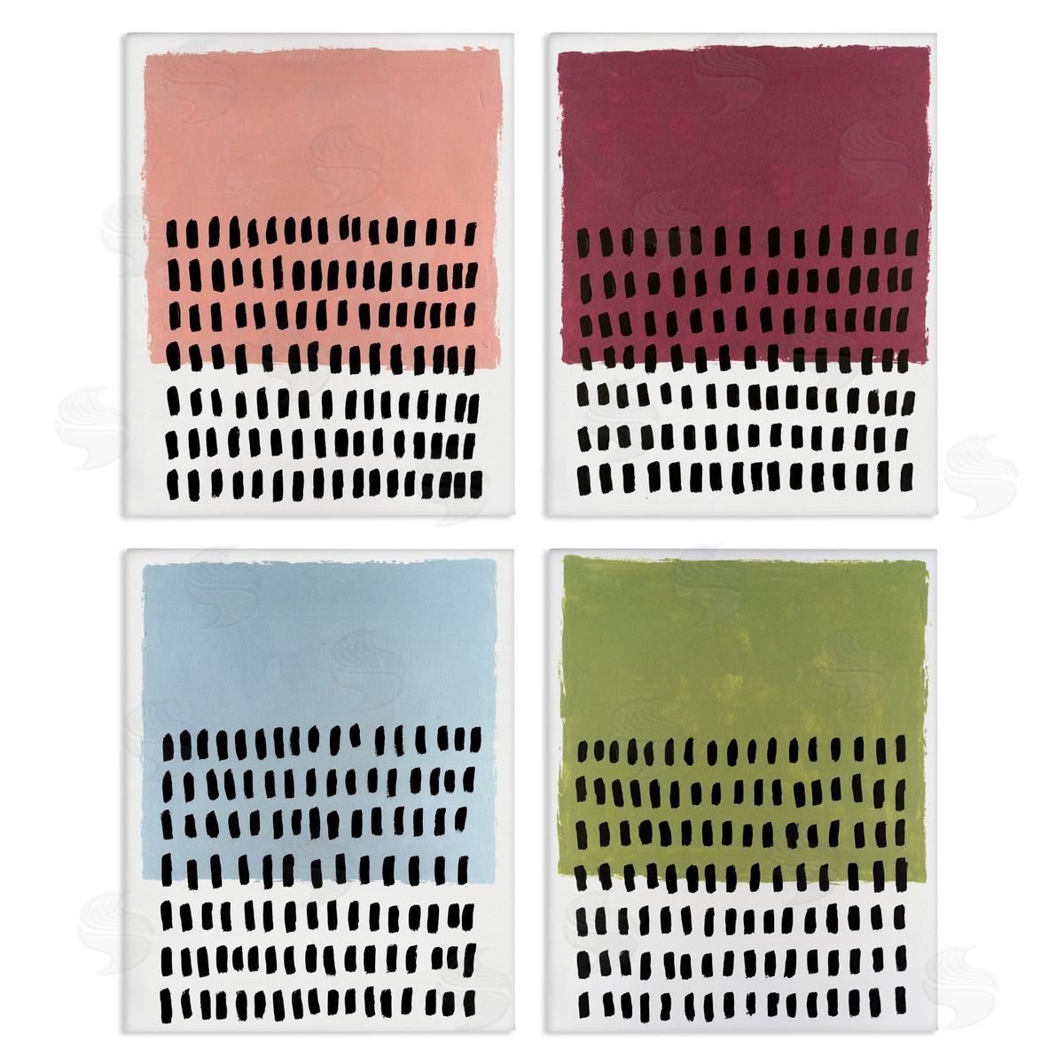 Dotted Neutral Abstracts Canvas Wall Art, Home Decor by Michael Willett