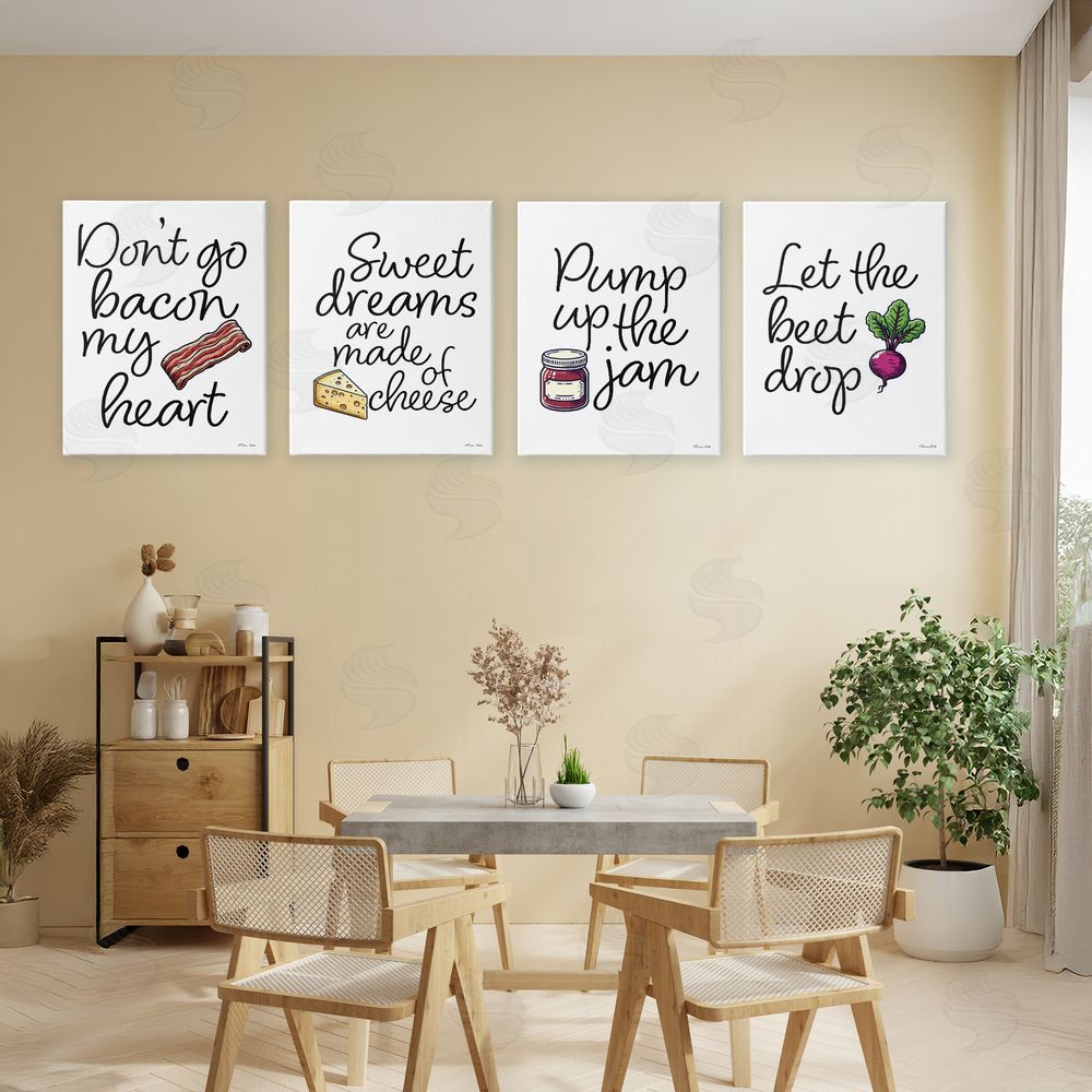 Susan Ball Fun Music Lyric Puns Canvas Art on Wall