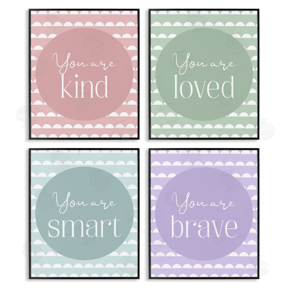 Christine Simpson Art Empowering Confidence Statements Black Framed Giclee Wall Art Print