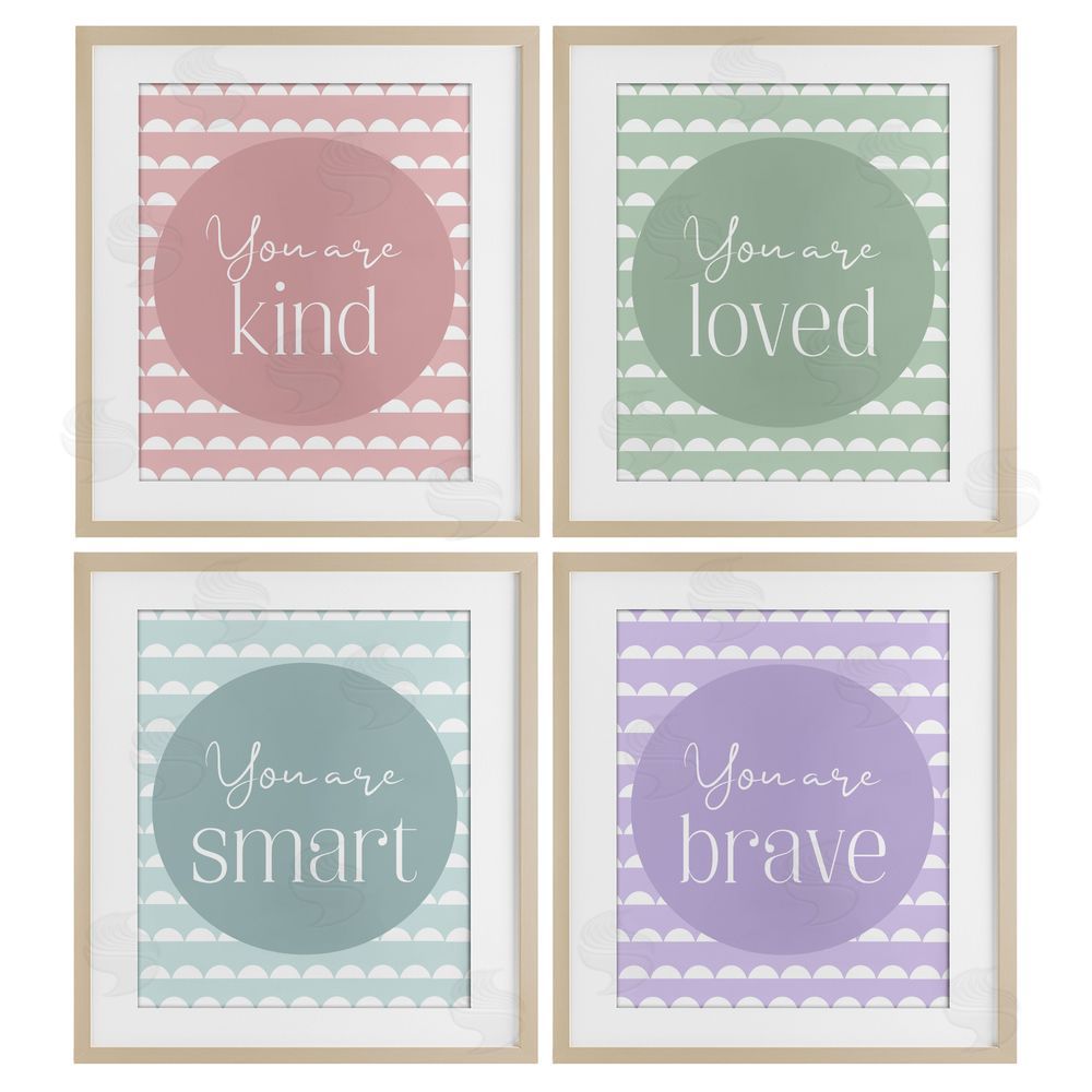 Christine Simpson Art Empowering Confidence Statements Birch Framed Print Under Glass with White Mat Wall Art
