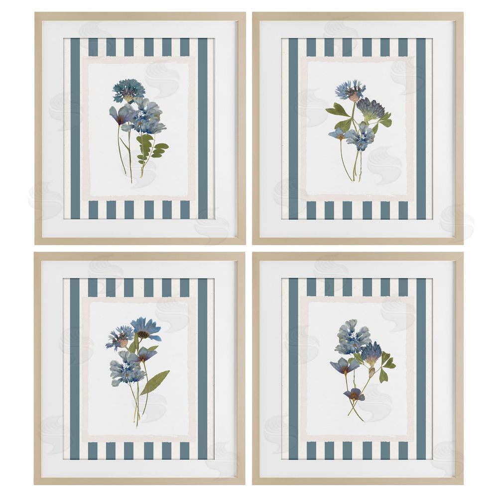 Val Rhodes Summer Memory Florals Birch Framed Print Under Glass Wall Art