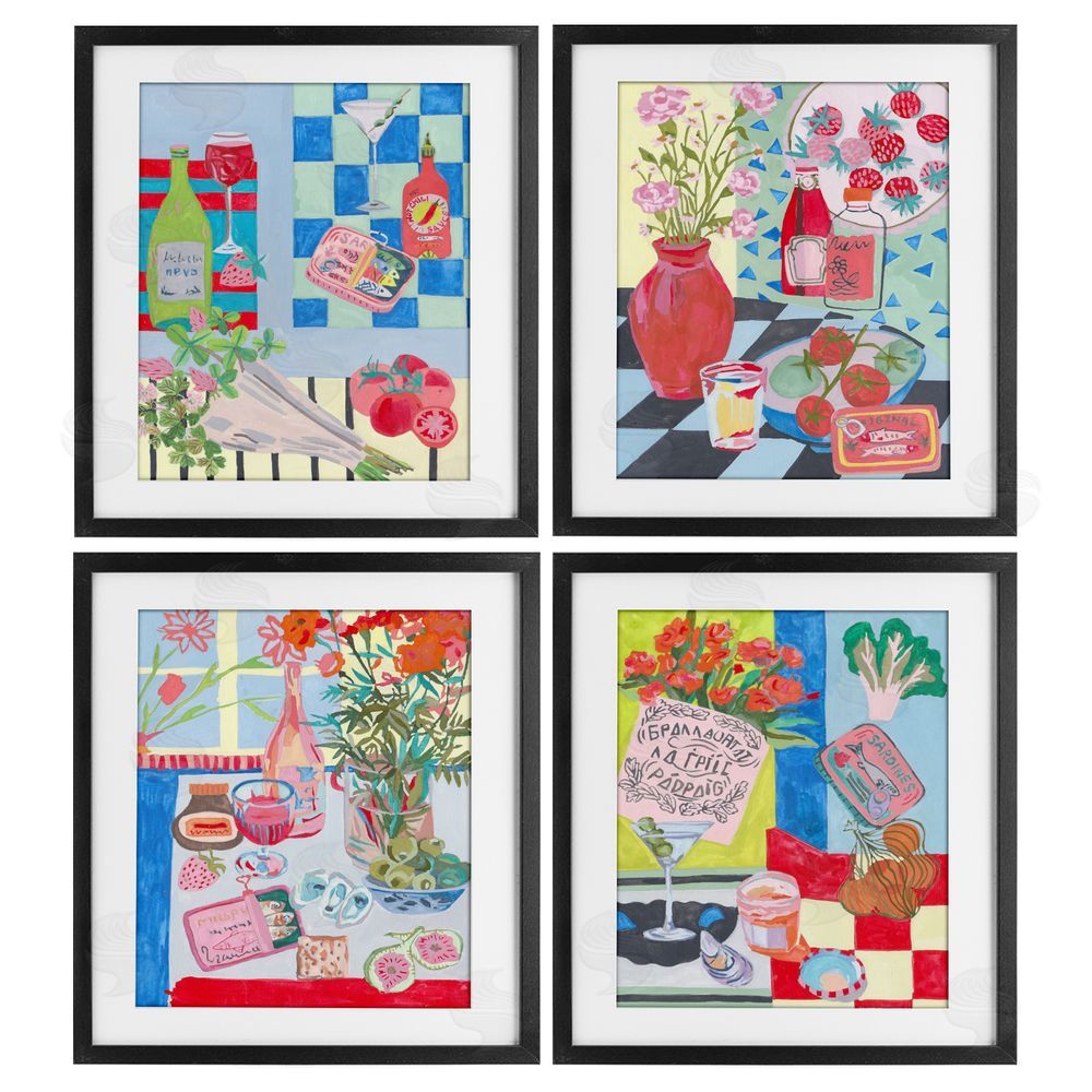 Melissa Wang Kitchen Secrets Still Lifes Black Framed Print Under Glass with Mat Wall Art