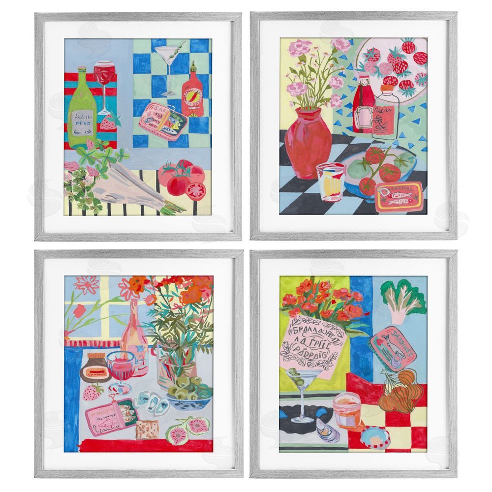 Melissa Wang Kitchen Secrets Still Lifes Gray Framed Print Under Glass with Mat Wall Art