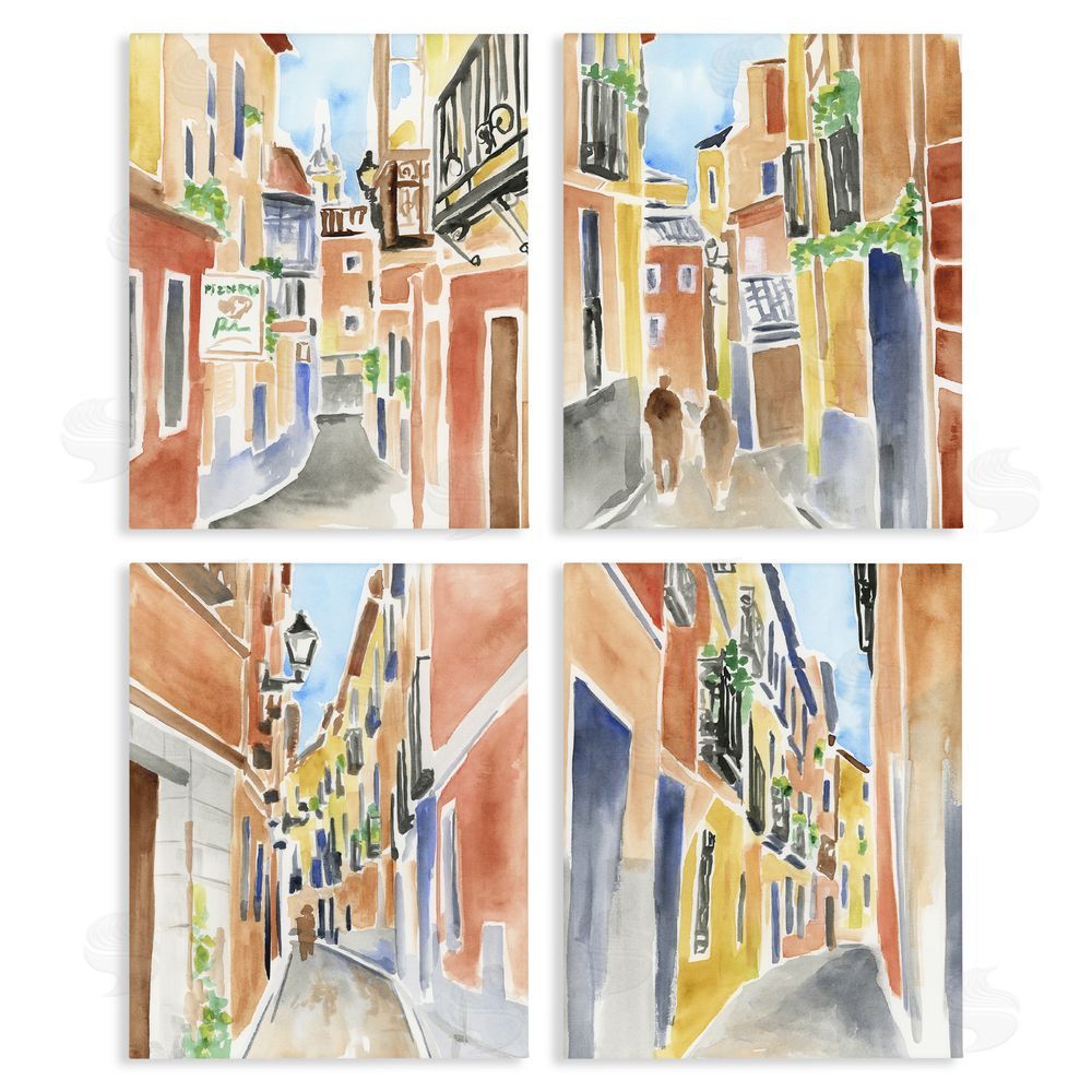 June Erica Vess Madrid Buildings & Architecture Stretched Canvas Wall Art