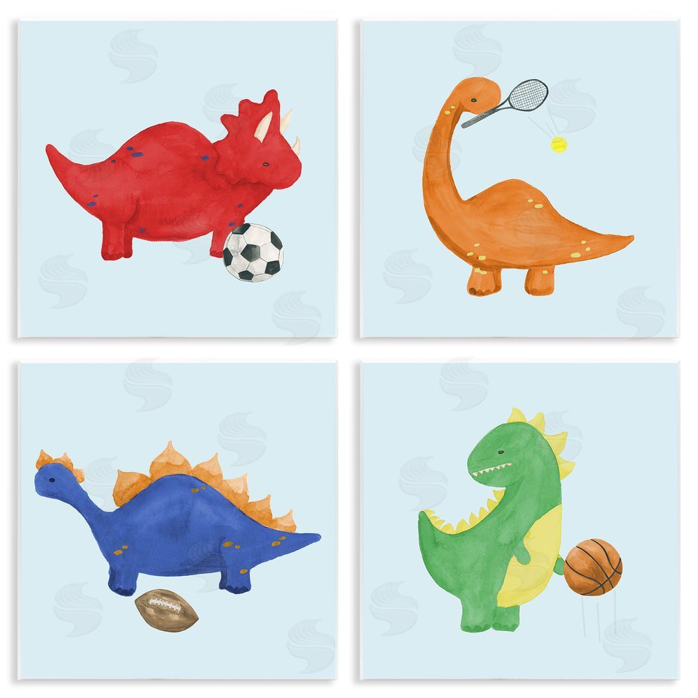 Sundance Graphics Cute Animals Playing Sports Wall Plaque Printed Art