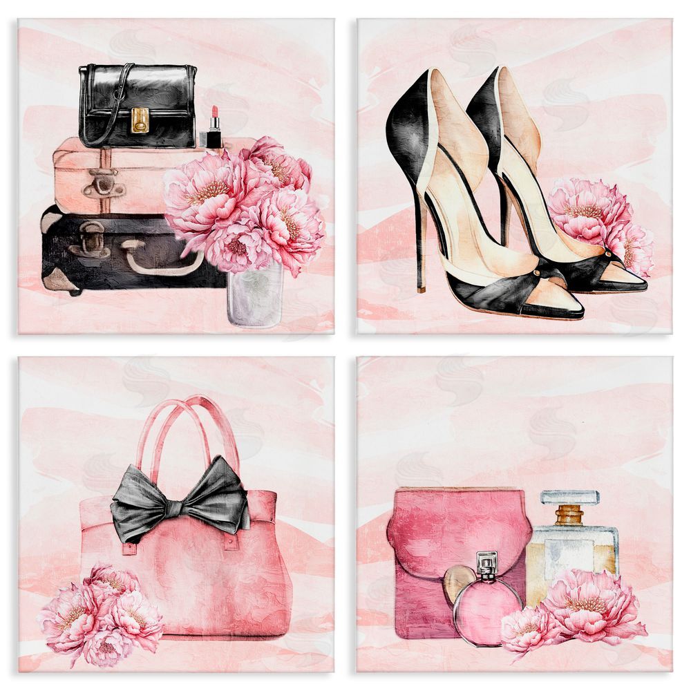 Kim Allen Glam Time Fashion Items Canvas Wall Art Print