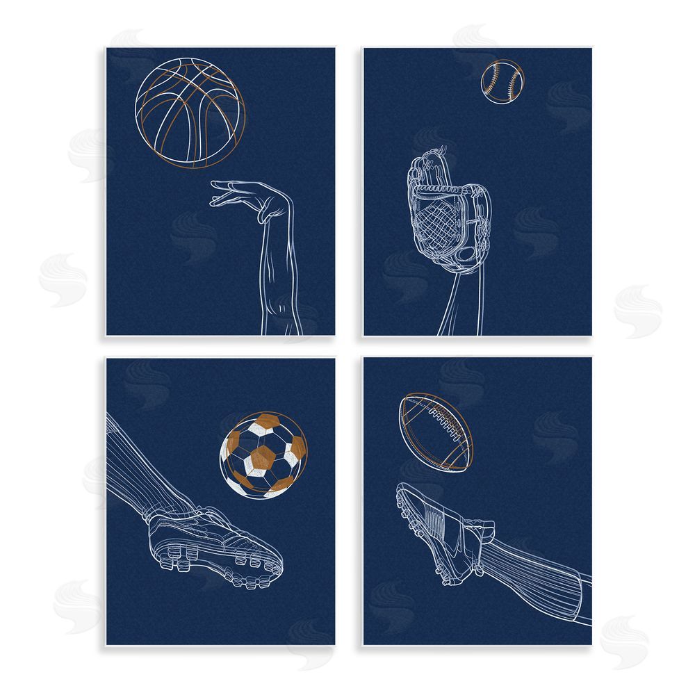 Marcus Prime Sports In Action Contour Wall Plaque Printed Art