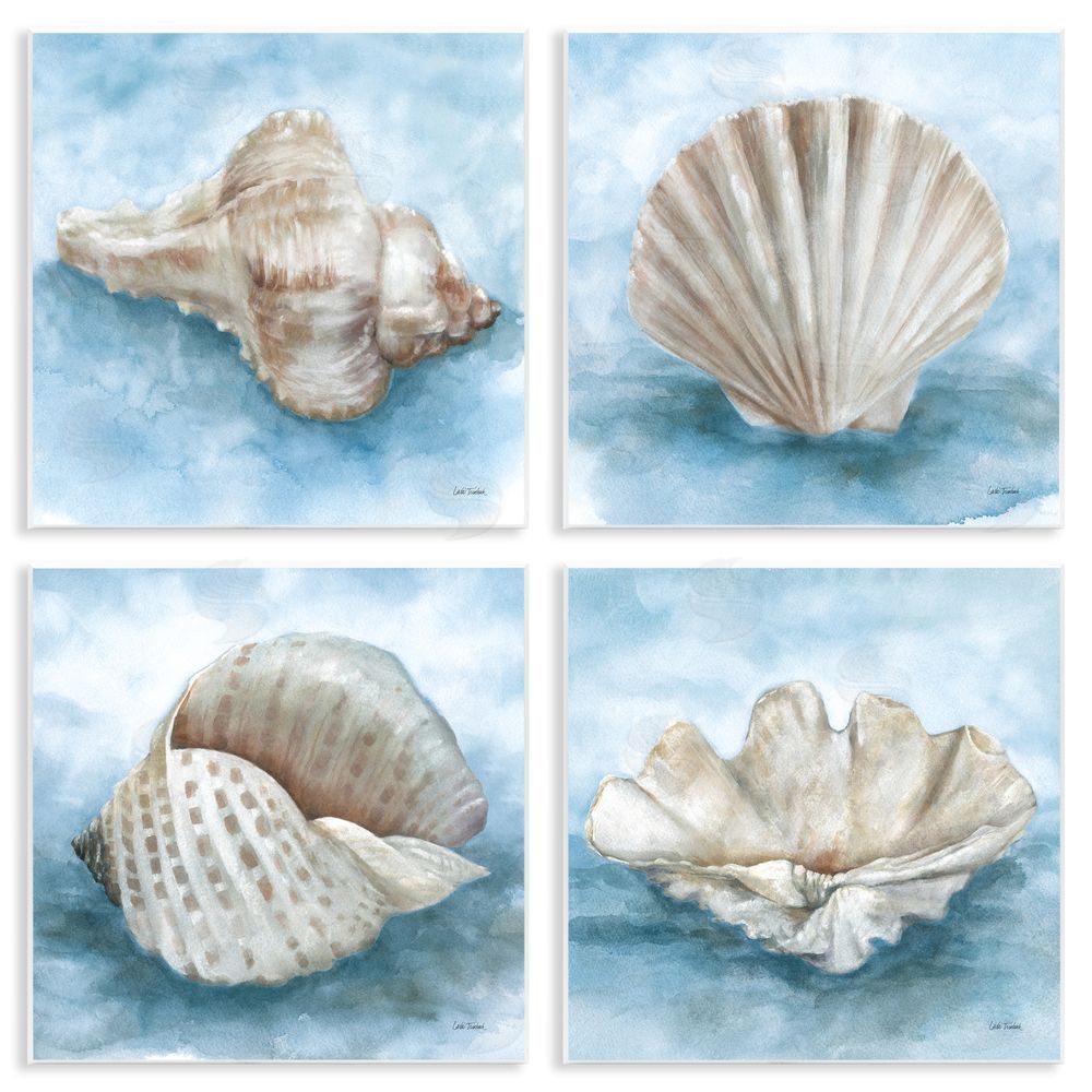 Leslie Trimbach Coastal Calm Collection Wooden Wall Plaque Art Print