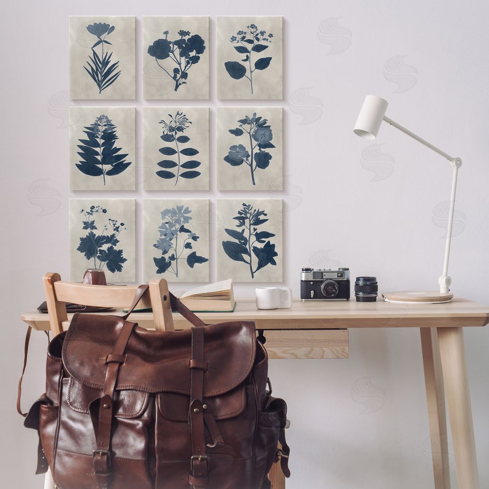 Vision Studio Beautiful Botanical Silhouette Floral Plants Canvas Wall Art Print in Room