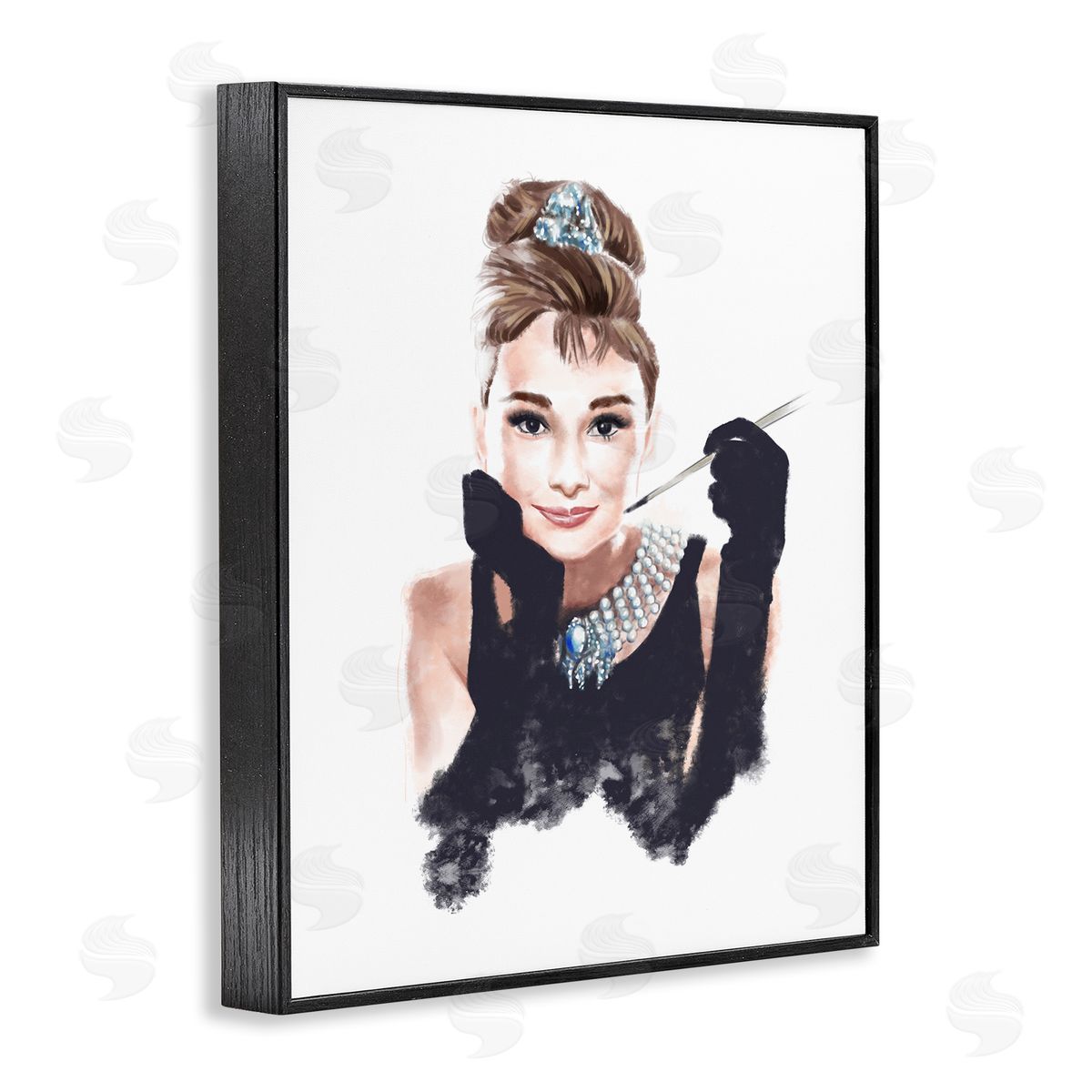Fashion Model Figure Painting Black Frame Print Wall Art, Home Decor by Ziwei Li