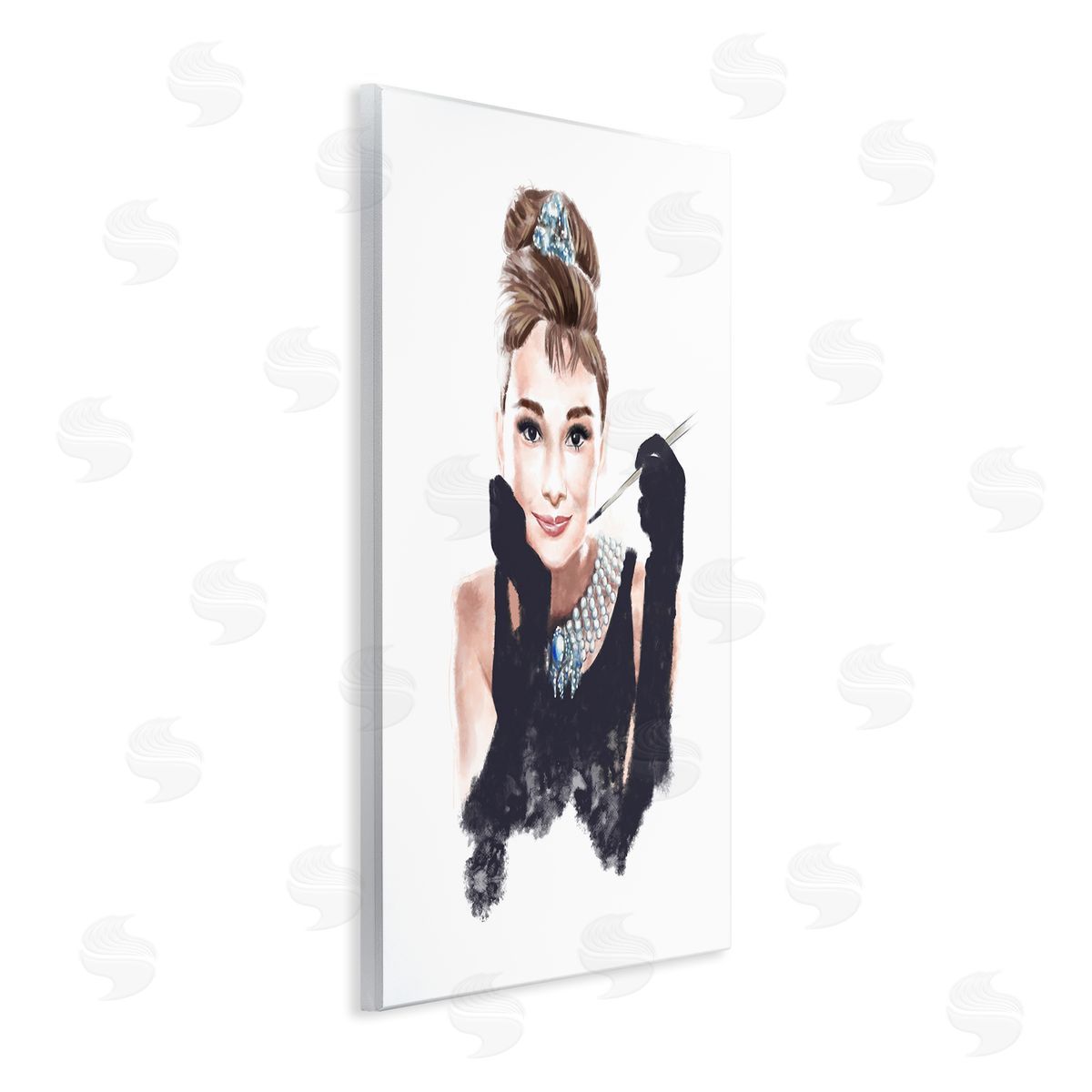 Fashion Model Figure Painting Wood Plaque Wall Art, Home Decor by Ziwei Li