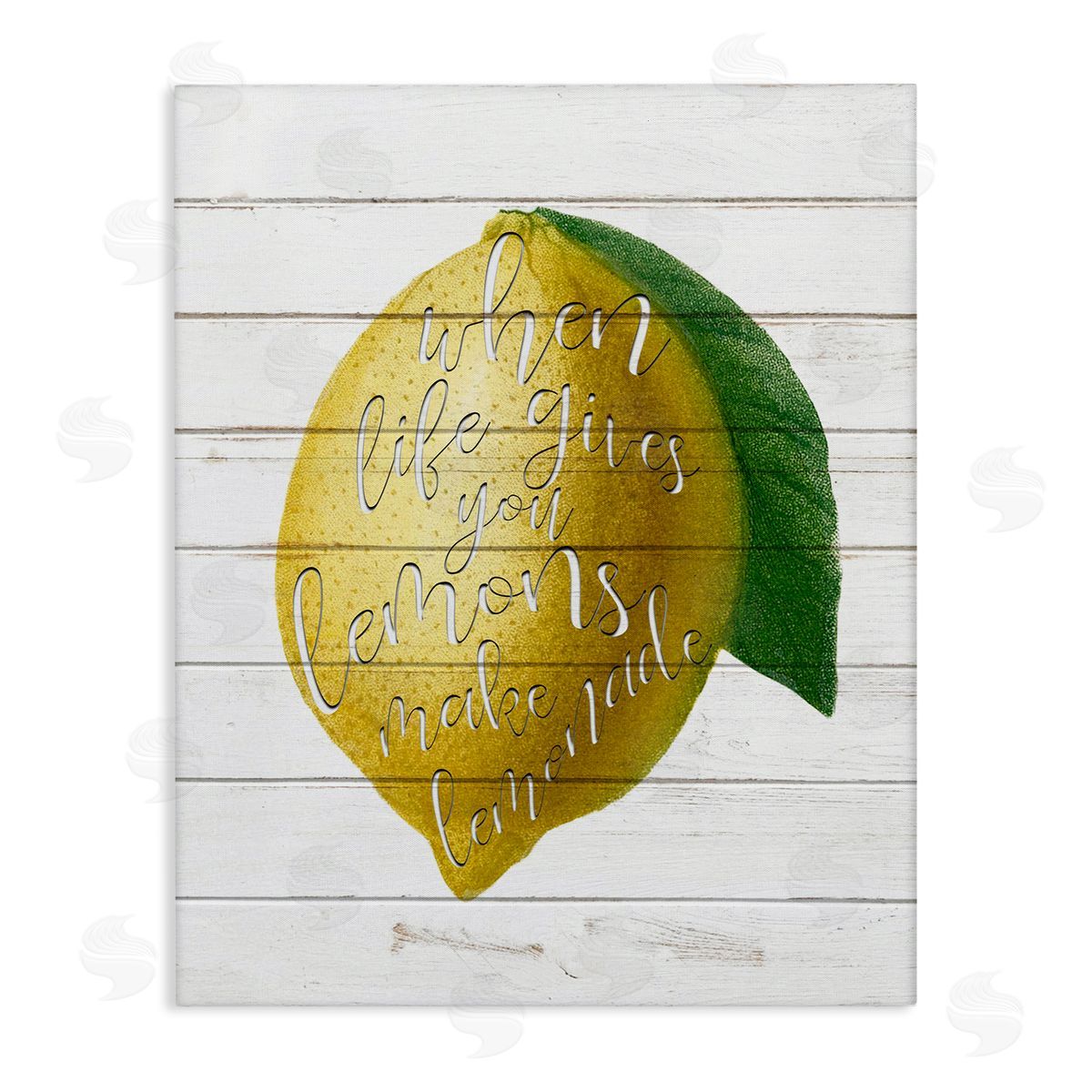 Lemons To Lemonade Inspirational Canvas Wall Art, Home Decor by Anne Bailey