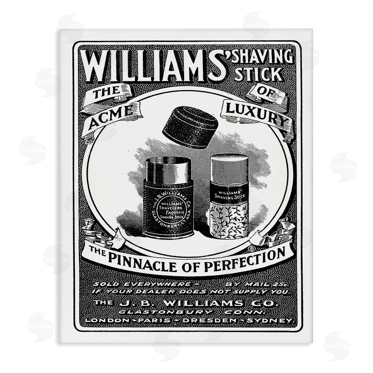 Shaving Advertisement Vintage Canvas Wall Art, Home Decor by The Saturday Evening Post