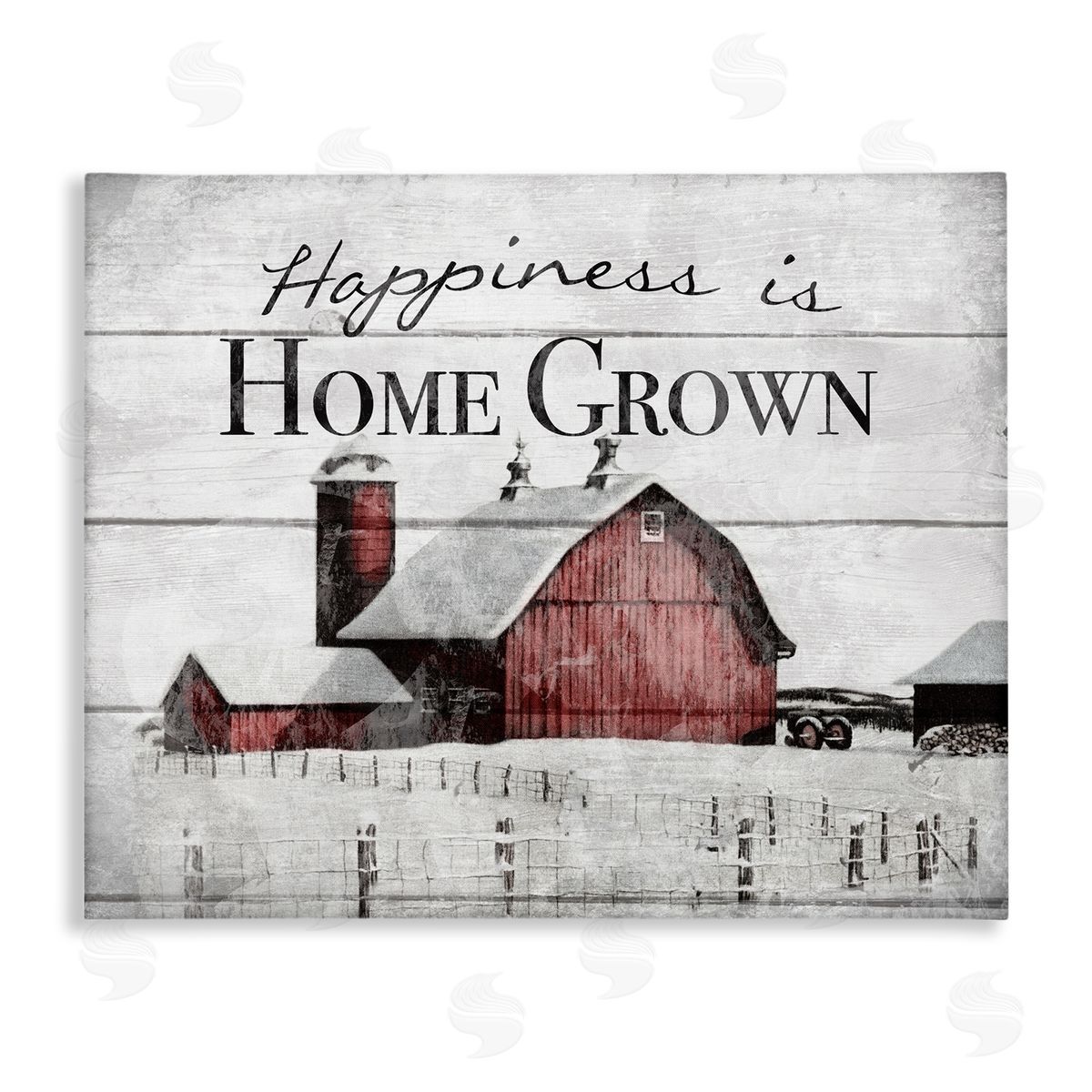 Happiness Is Home Grown Farm Rustic Canvas Wall Art, Home Decor by The Saturday Evening Post