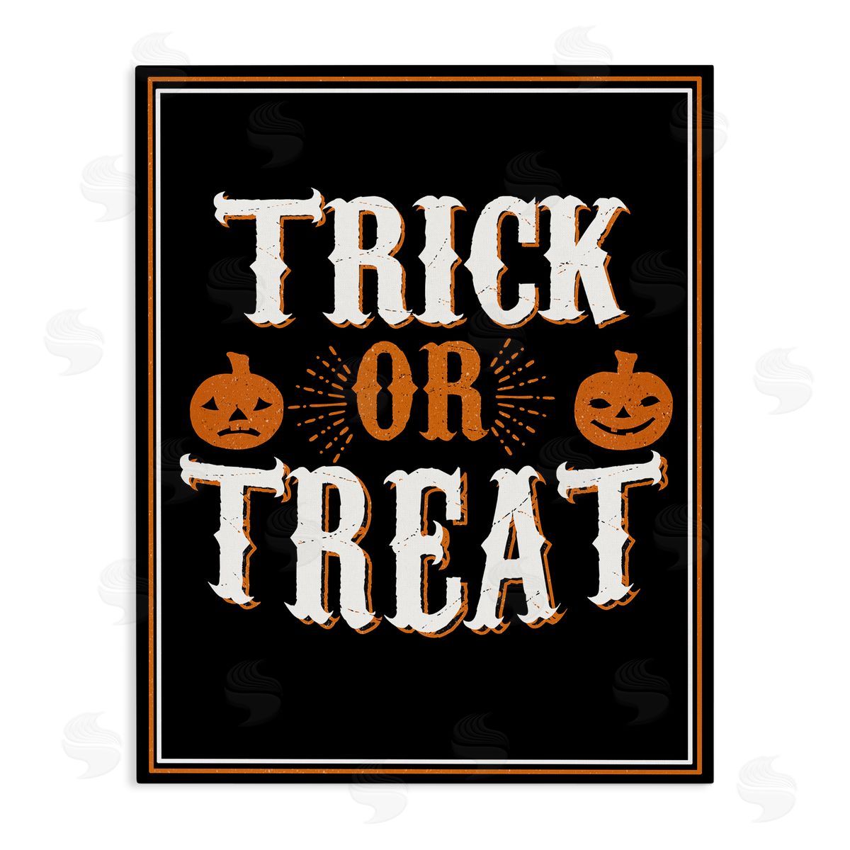 Trick Or Treat Holiday Word Canvas Wall Art, Home Decor by The Saturday Evening Post