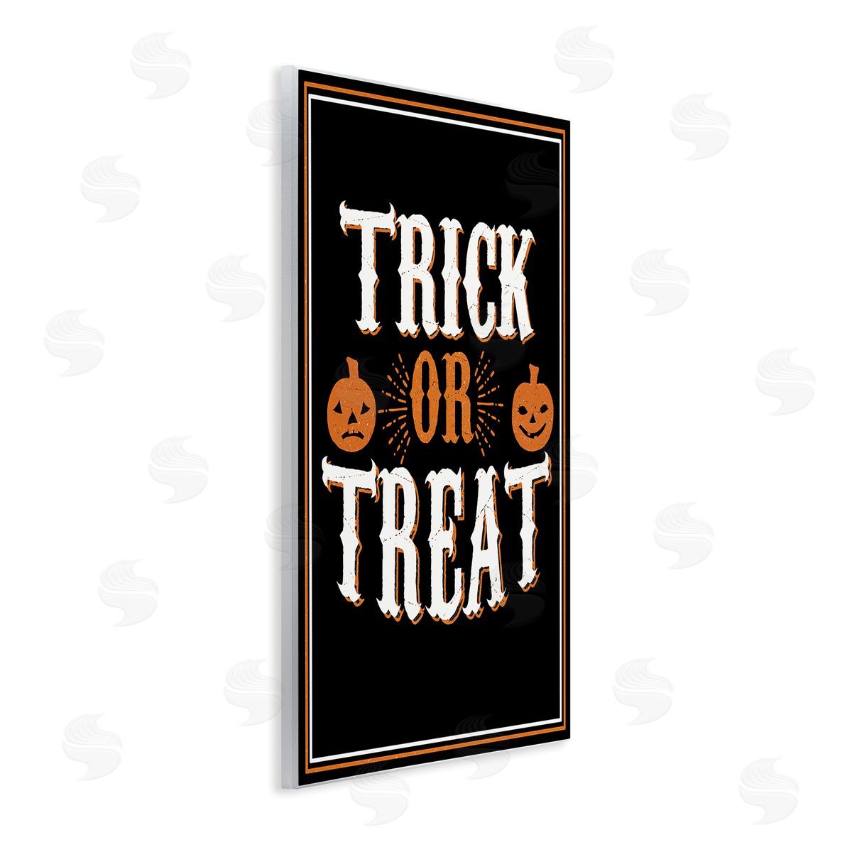 Trick Or Treat Holiday Word Wood Plaque Wall Art, Home Decor by The Saturday Evening Post