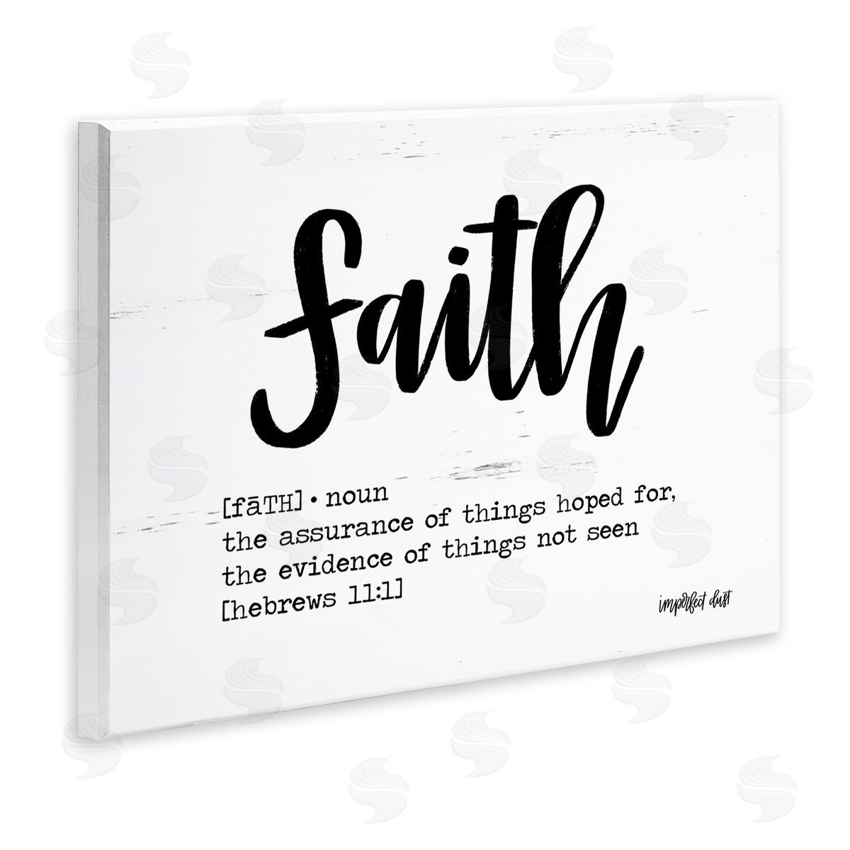 Faith Definition Religious Script Wood Plaque Wall Art, Home Decor by Imperfect Dust