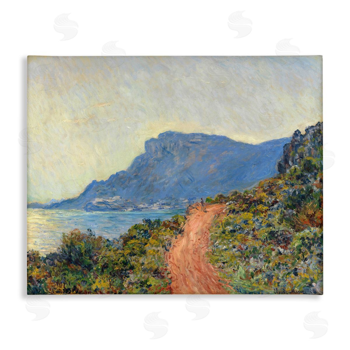 La Corniche near Monaco, 1884 Canvas Wall Art, Home Decor by Claude Monet