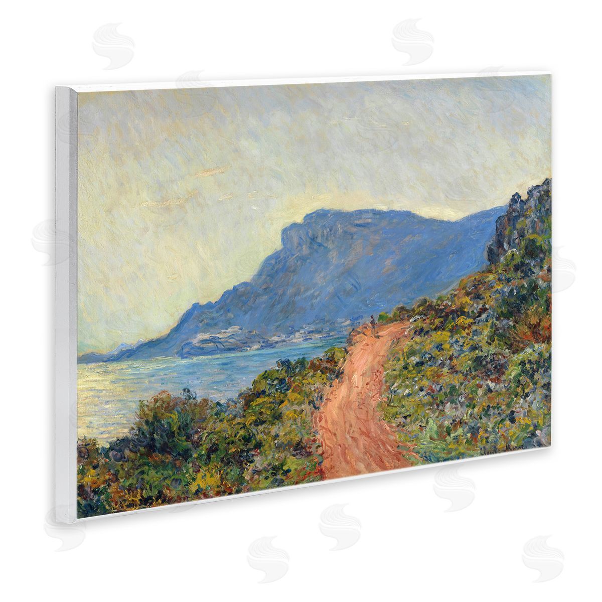 La Corniche near Monaco, 1884 Wood Plaque Wall Art, Home Decor by Claude Monet