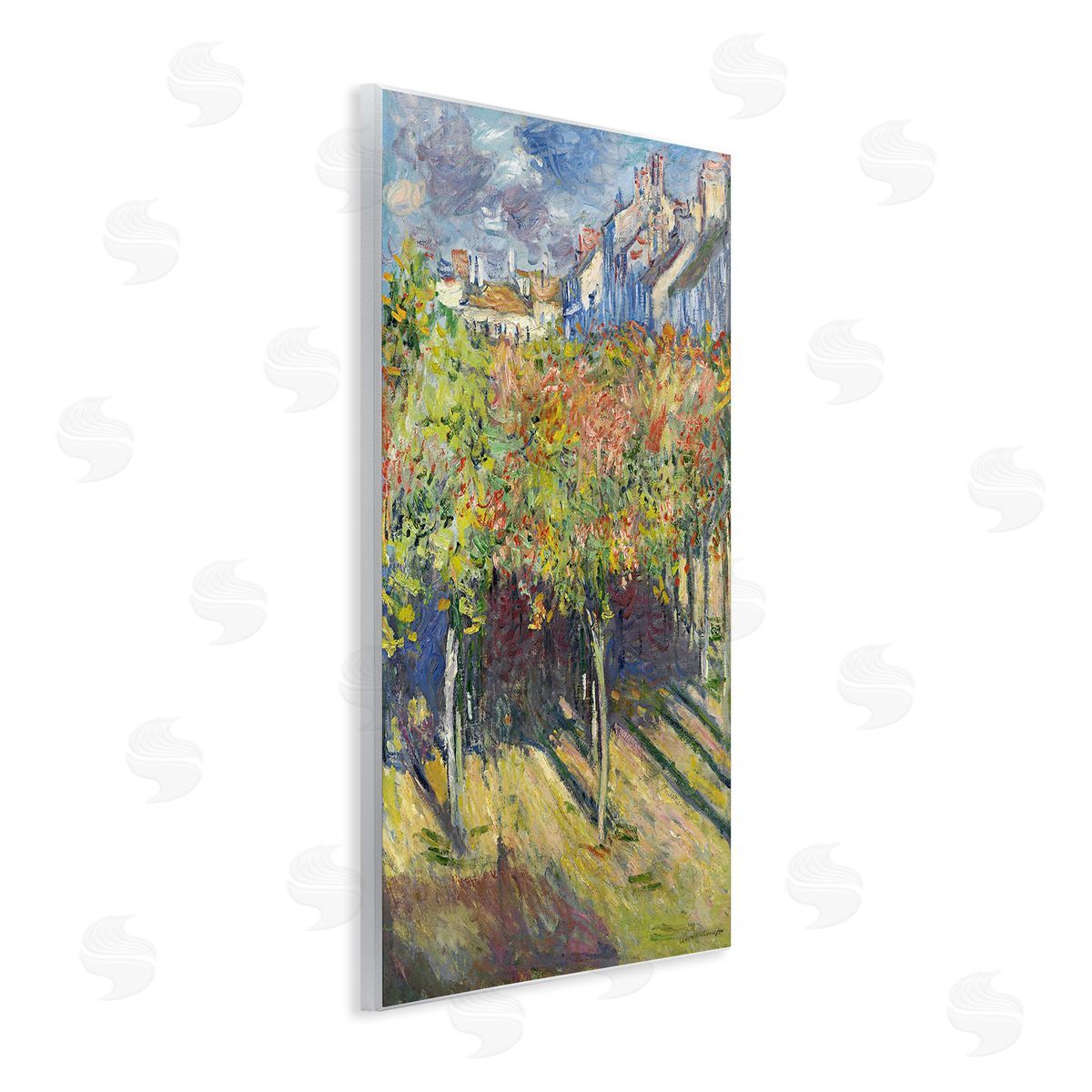 The Lindens of Poissy Wood Plaque Wall Art, Home Decor by Claude Monet