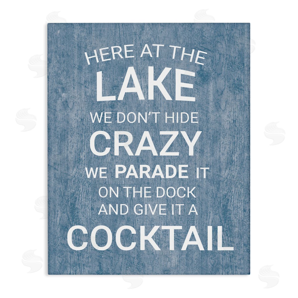 Parade Lake Party Cocktail Canvas Wall Art, Home Decor by Susan Ball