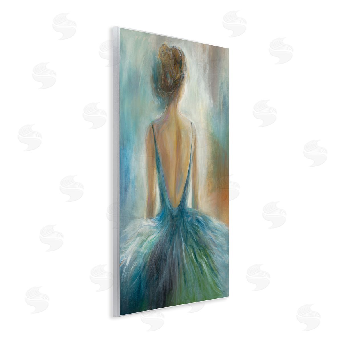 Ballet Girl Figure Painting Wood Plaque Wall Art, Home Decor by K. Nari