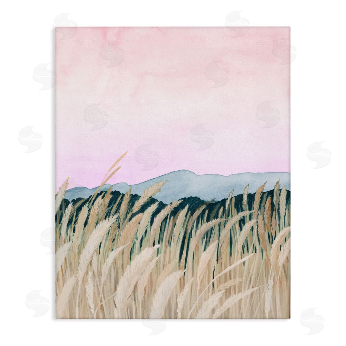 Wheat Field Painting Canvas Wall Art, Home Decor by Grace Popp
