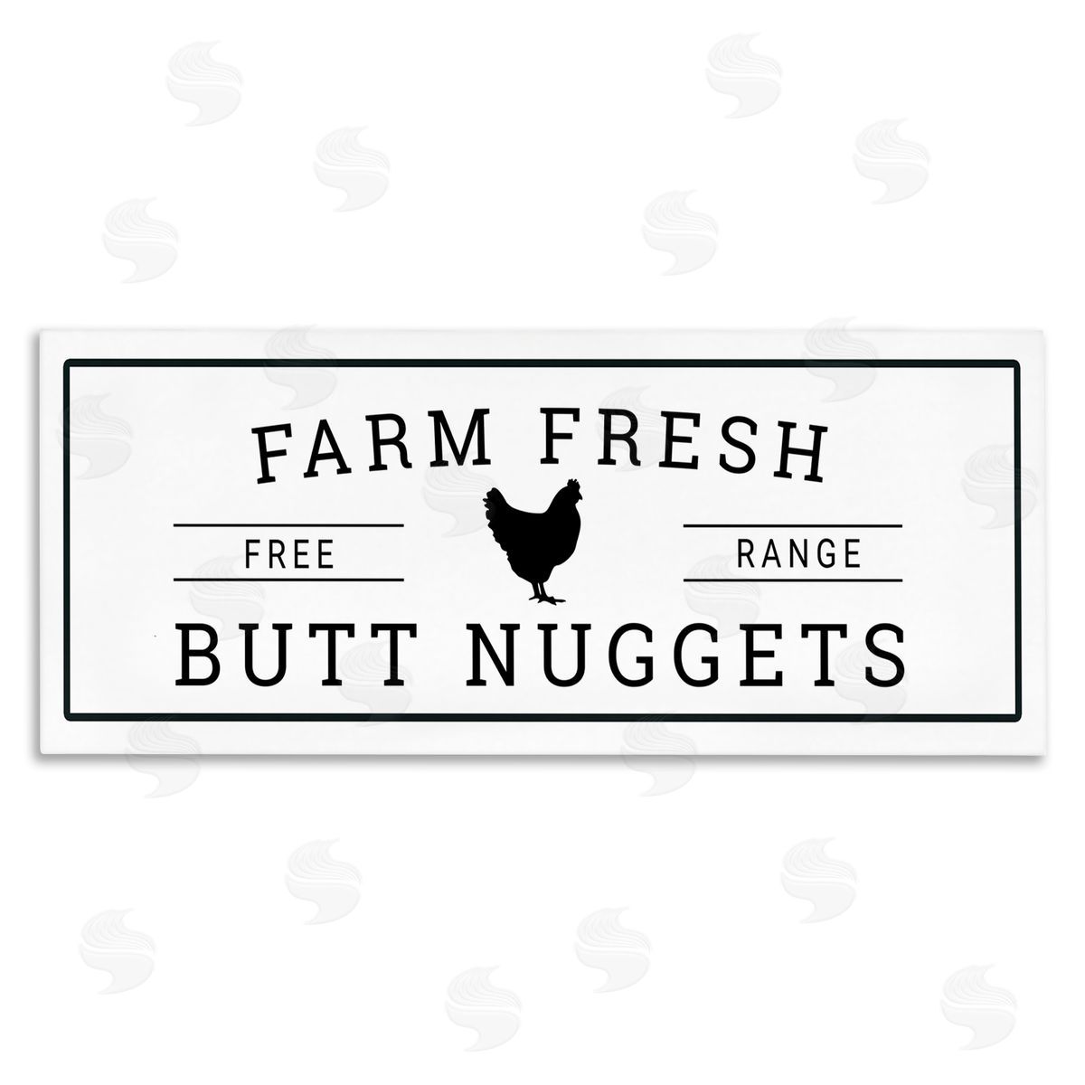 Farm Fresh Butt Nuggets Canvas Wall Art, Home Decor by Susan Ball
