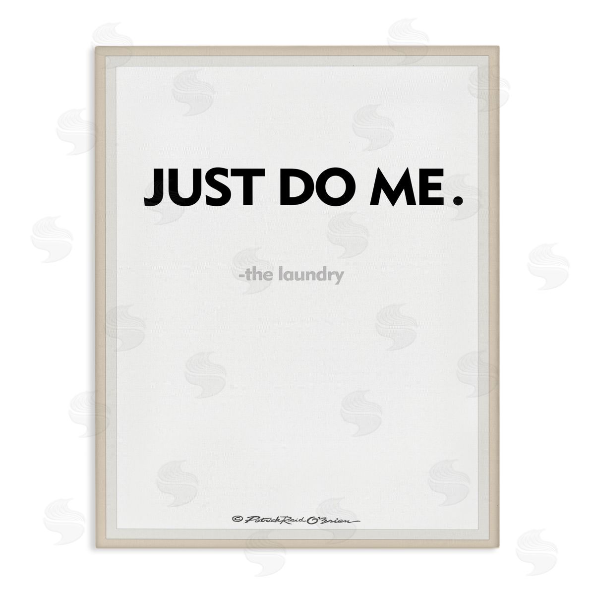 Just Do Me Funny Laundry Canvas Wall Art, Home Decor by Patrick Reid O'Brien