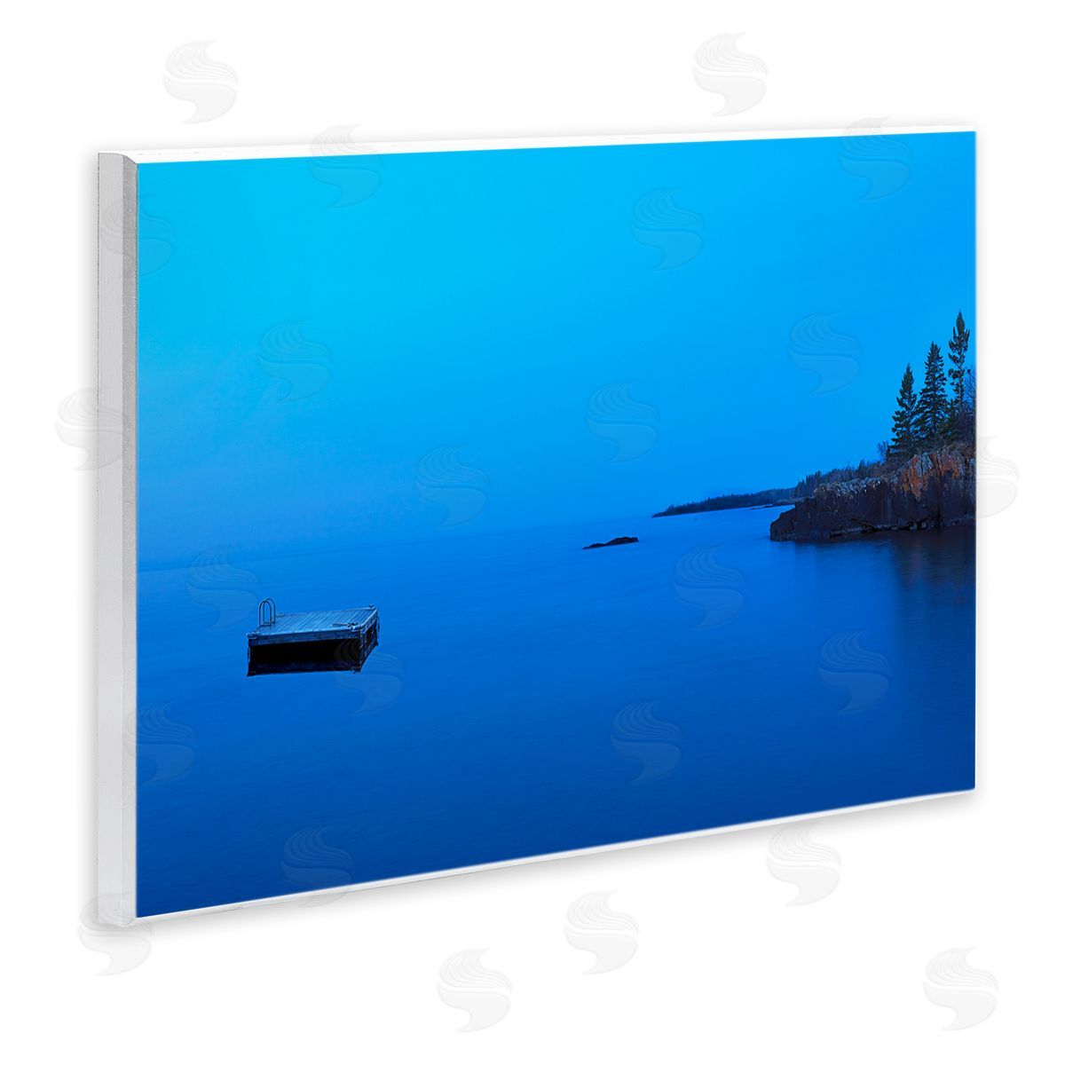 Lake Shore Landscape Photograph Wood Plaque Wall Art, Home Decor by James McLoughlin