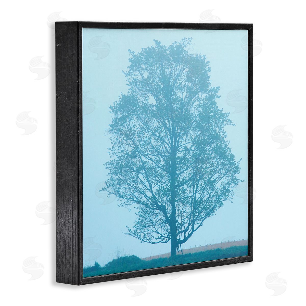 Spring Tree Blue Sky Black Frame Print Wall Art, Home Decor by James McLoughlin