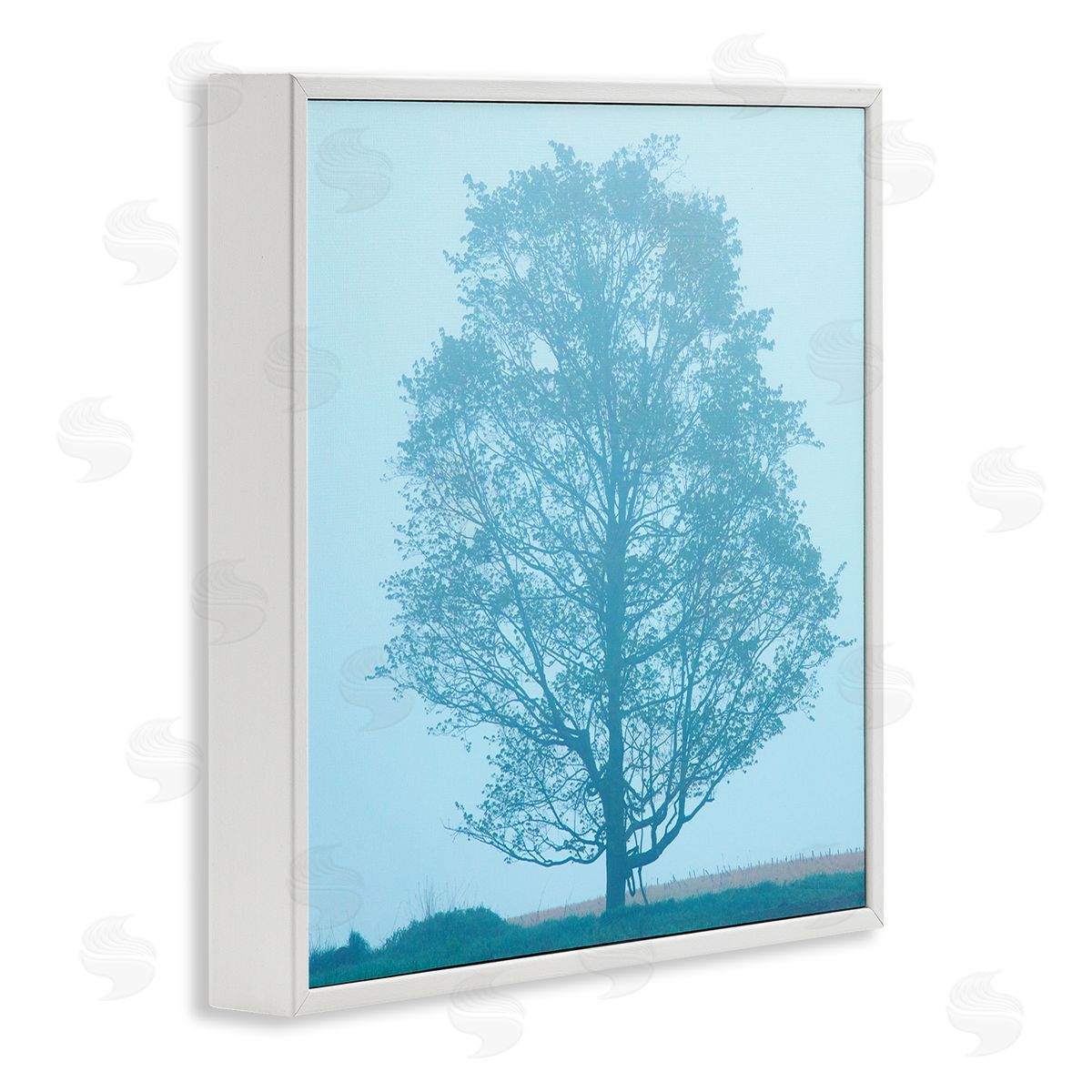 Spring Tree Blue Sky White Frame Print Wall Art, Home Decor by James McLoughlin