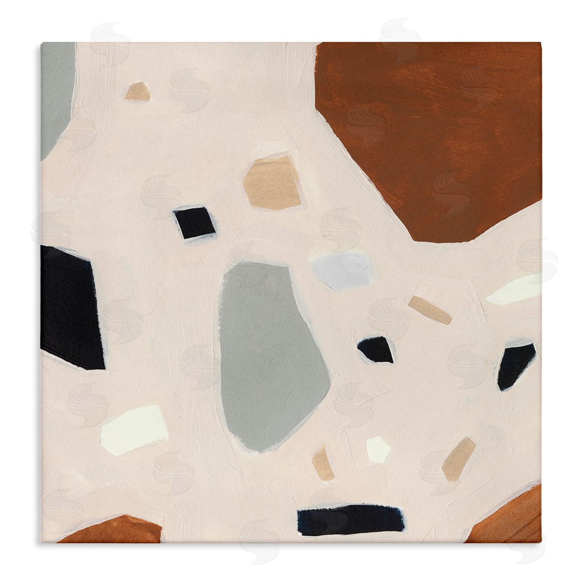 Abstract Shards Pink Blue Canvas Wall Art, Home Decor by Victoria Borges