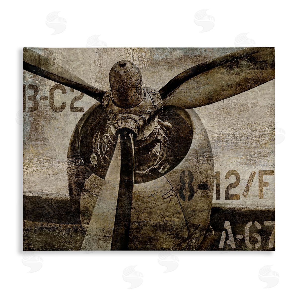 Airplane Rotor Vintage Canvas Wall Art, Home Decor by Dylan Mattews