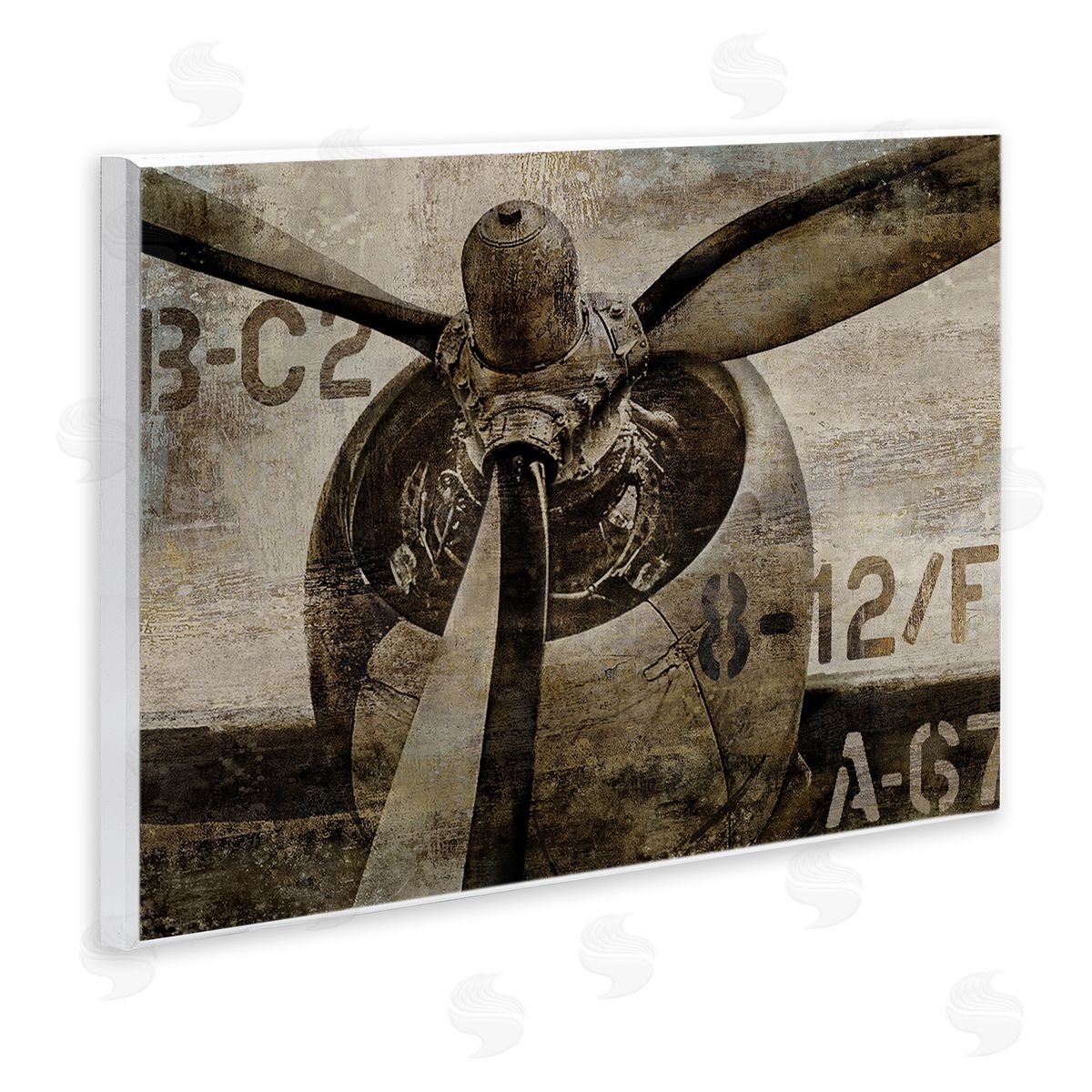 Airplane Rotor Vintage Wood Plaque Wall Art, Home Decor by Dylan Mattews