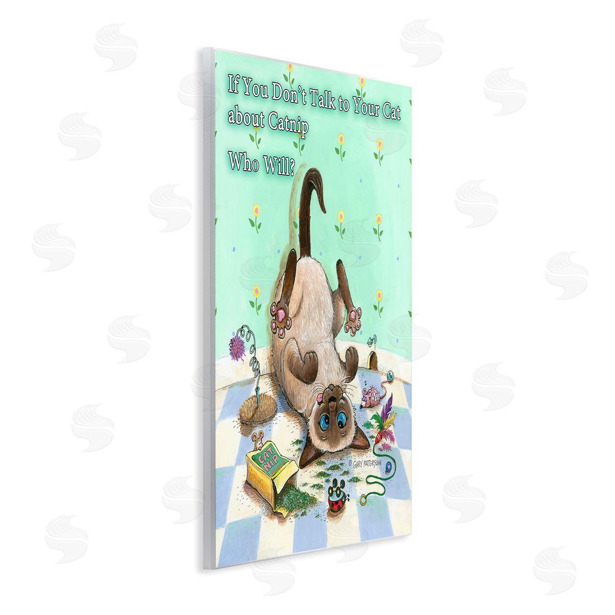 Catnip Funny Cat Pet Wood Plaque Wall Art, Home Decor by Gary Patterson