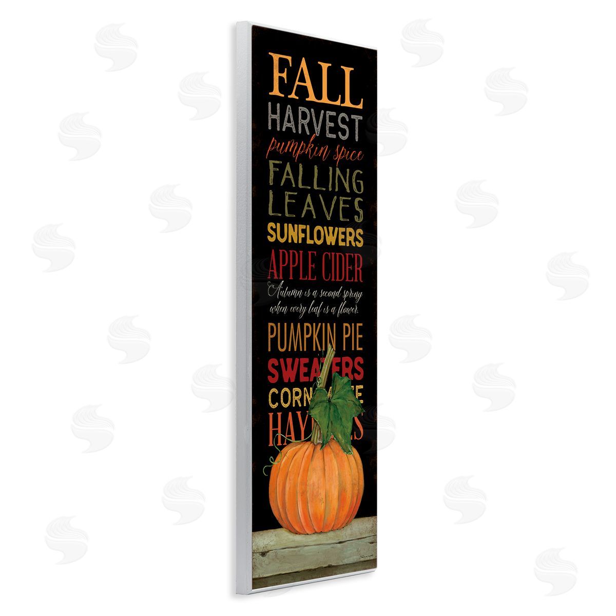 Fall Harvest Autumn Seasonal Wood Plaque Wall Art, Home Decor by Stephanie Workman Marrott