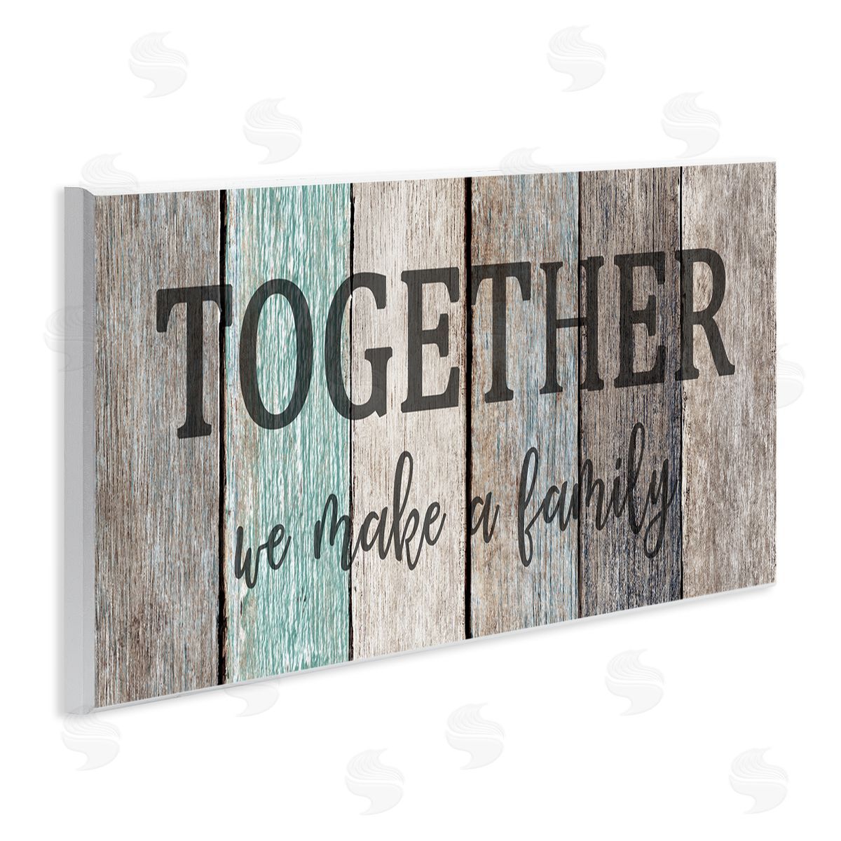 Together We Make a Family Quote Wood Plaque Wall Art, Home Decor by Kim Allen