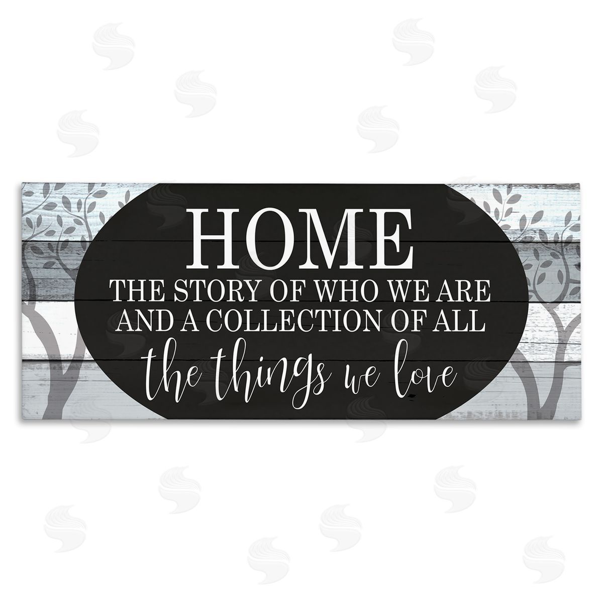 Story of Home Tree Pattern Canvas Wall Art, Home Decor by Kim Allen