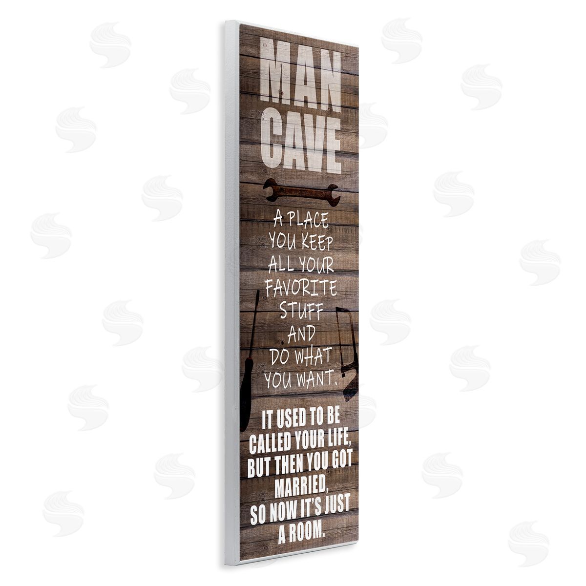 Funny Man Cave List Wood Plaque Wall Art, Home Decor by Kim Allen