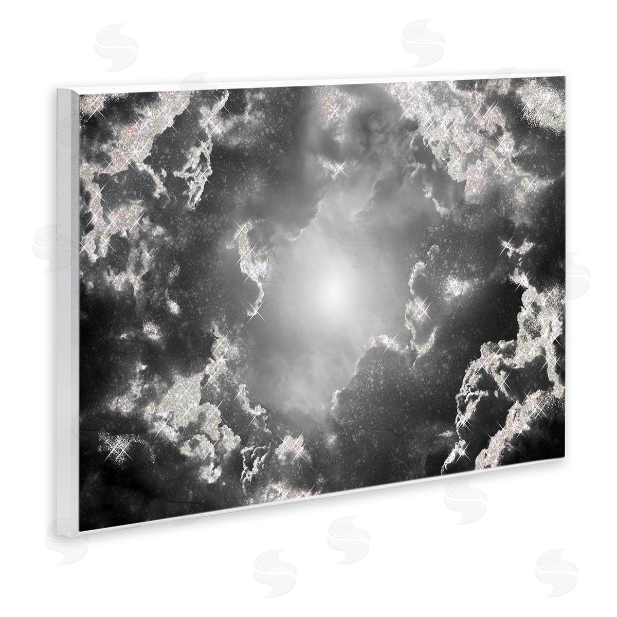Sunrays Through Cloudy Sky Wood Plaque Wall Art, Home Decor by Ziwei Li