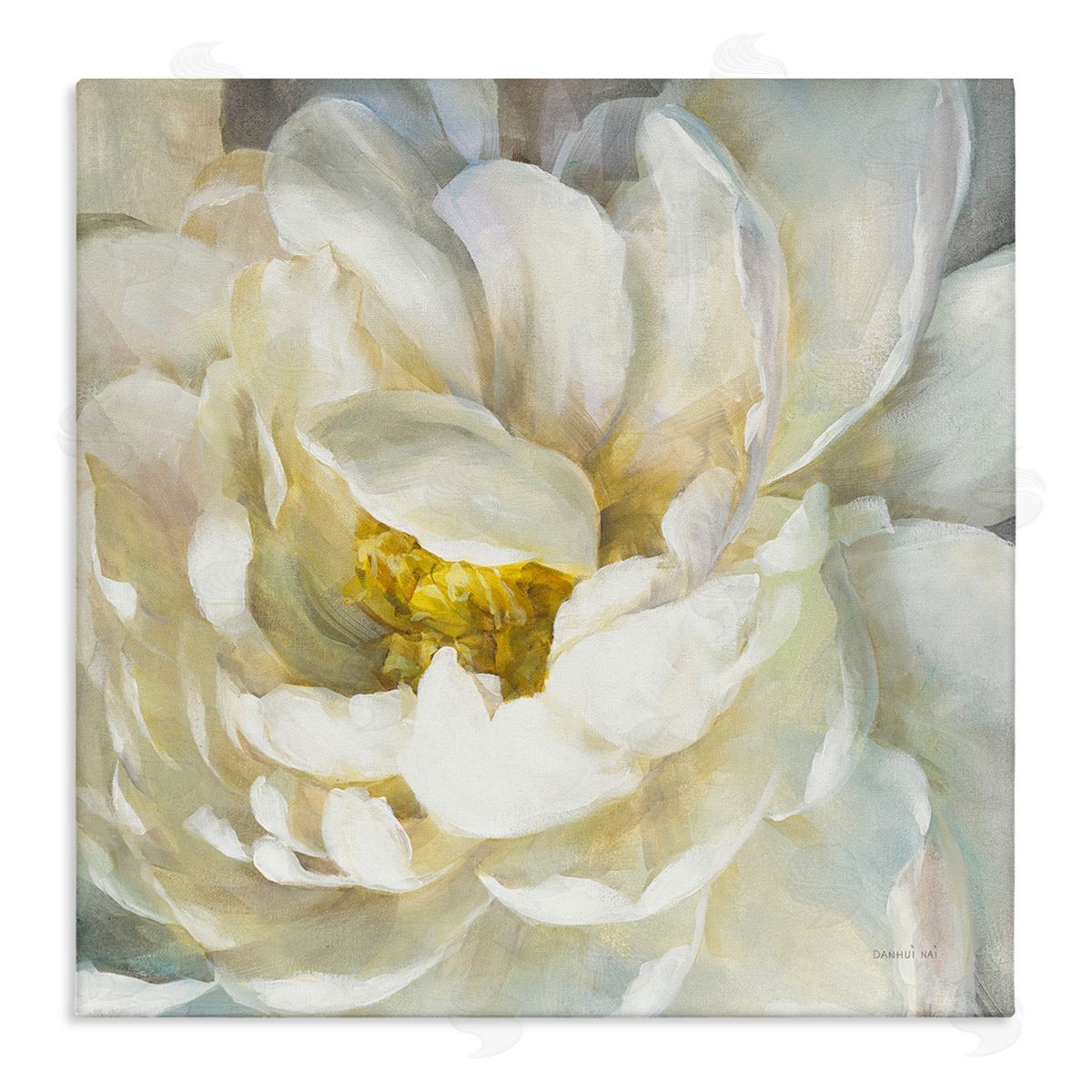 Soft Flower Petals Painting Canvas Wall Art, Home Decor by Danhui Nai