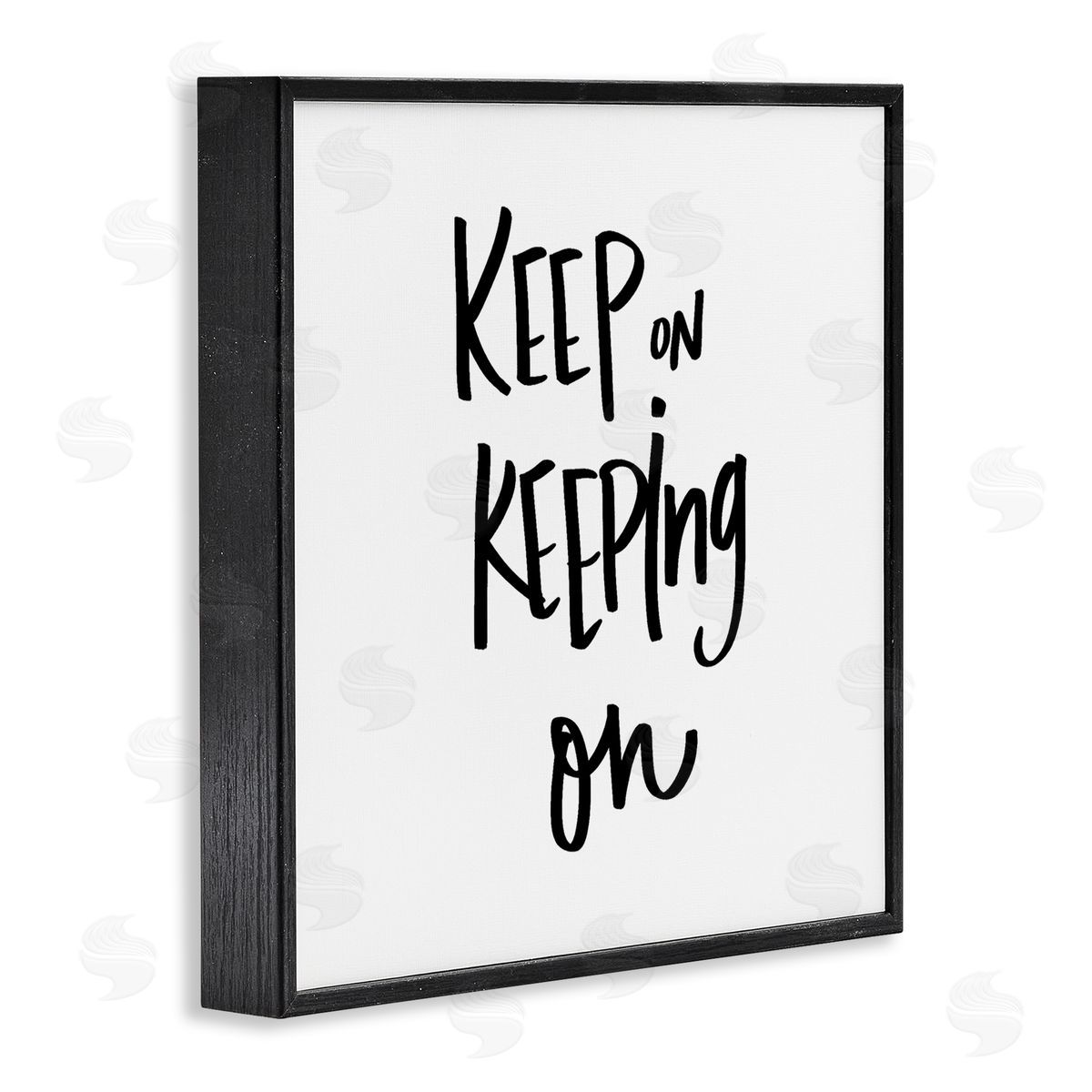 Keep on Keeping On Quote Black Frame Print Wall Art, Home Decor by Sd Graphics Studio
