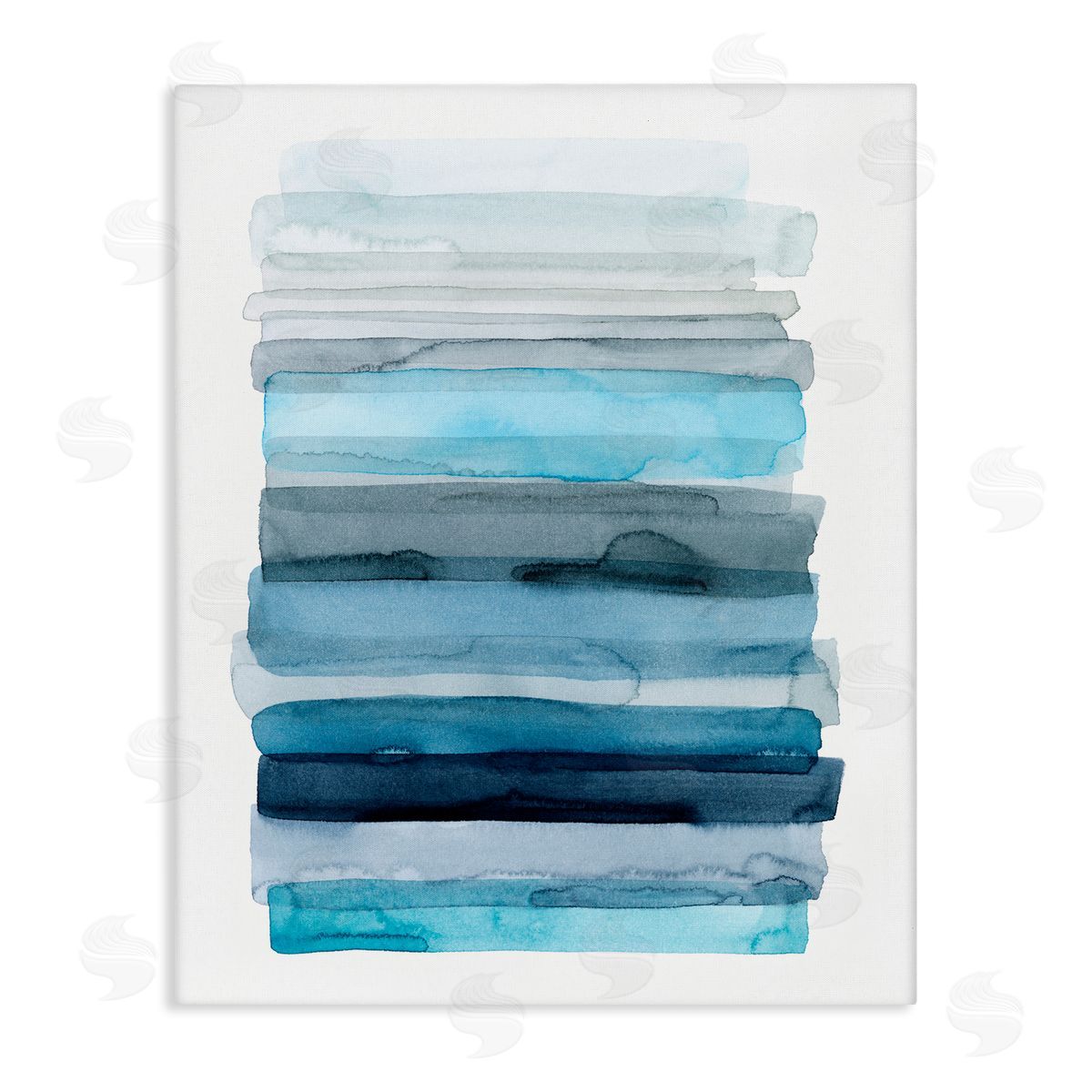 Water Inspired Blue Ombre Canvas Wall Art, Home Decor by Grace Popp