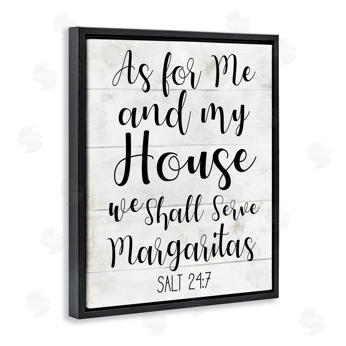 My House Serves Margaritas Black Floating Frame Canvas Wall Art, Home Decor by Stupell Studio