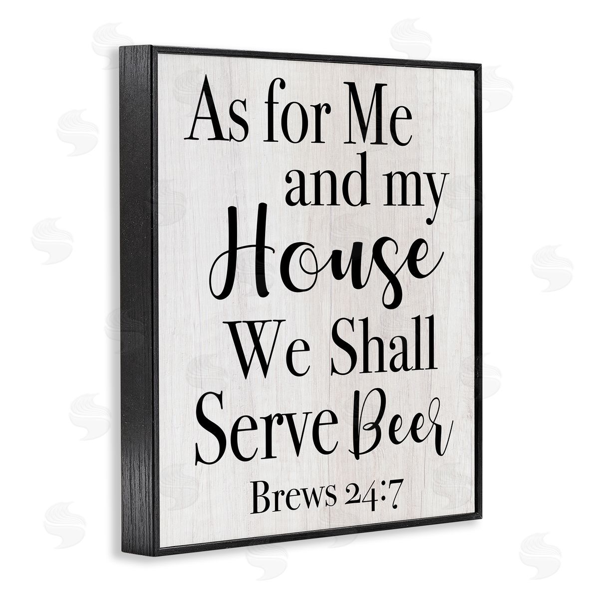 My House Serves Beer Black Frame Print Wall Art, Home Decor by Stupell Studio