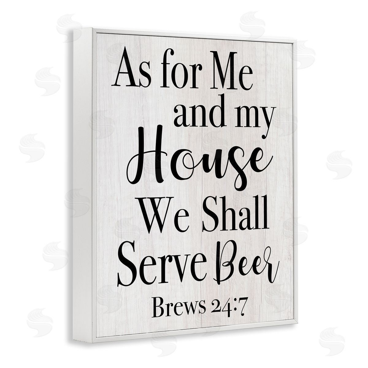 My House Serves Beer White Frame Print Wall Art, Home Decor by Stupell Studio