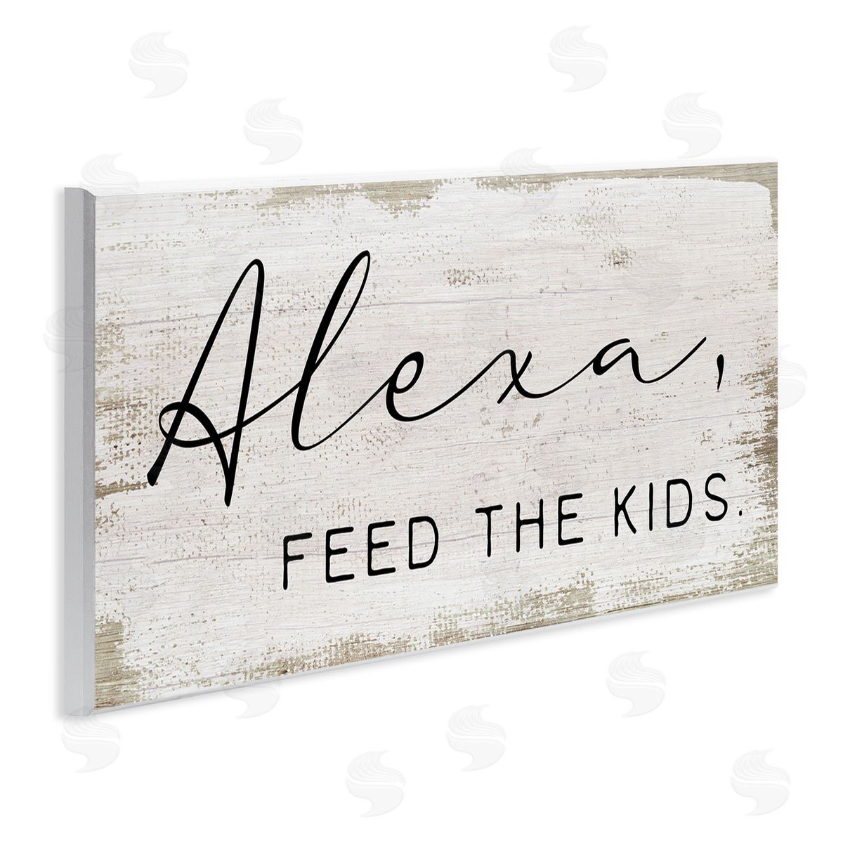 Feed The Kids Humor Wood Plaque Wall Art, Home Decor by Stupell Studio