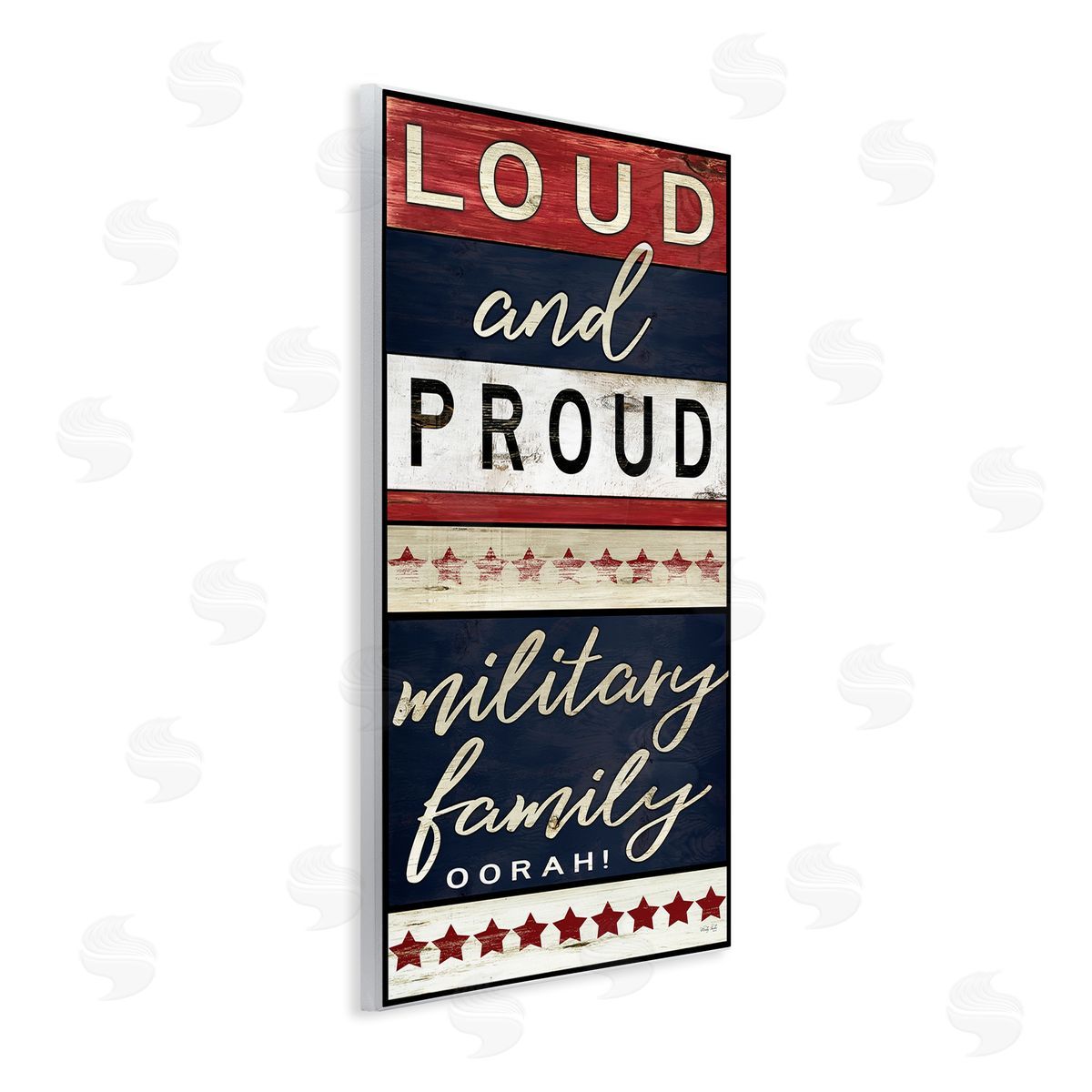 Military Family Loud and Proud Wood Plaque Wall Art, Home Decor by Cindy Jacobs